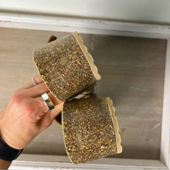 A. Gianetti Italian Leather Sandals | Brown Braided Suede | Fits US 9 - Picture 6 of 14